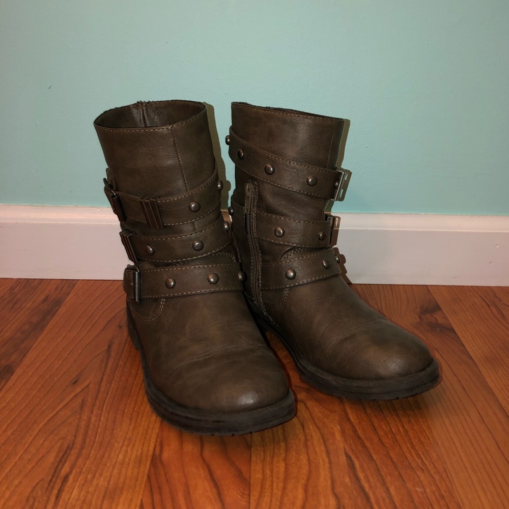 Material Girl Combat Boots